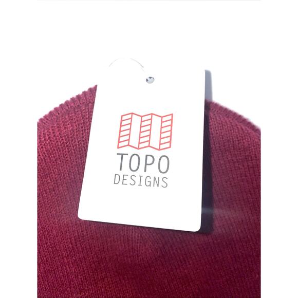 Topo Designs Wool Blend Beanie Damson Pink One Size New With Tag main image 8